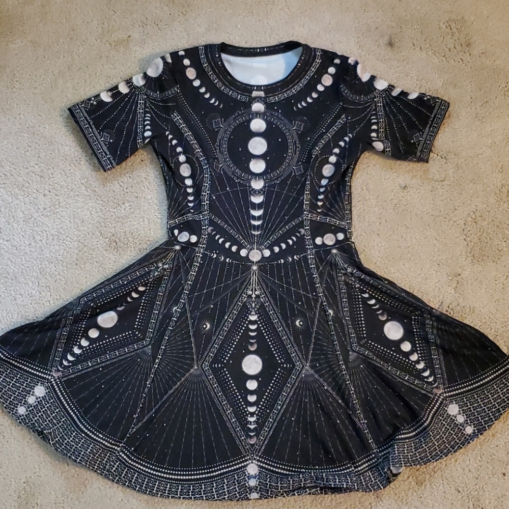 Blackmilk Moon Phases Evil Tee Dress